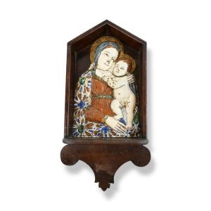 Emilian Madonna In Majolica - Italy 18th Century